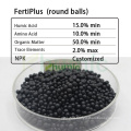 Amino acid fertilizer grade NPK compound amino humic shiny ball organic soil conditioner humic acid granule wholesale